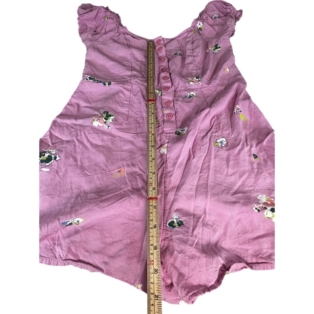 Pink BP. Womens Floral Romper Dress S EcoVero Viscose - Picture 8 of 11